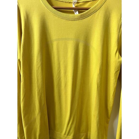 Lululemon yellow swiftly tech women's size 10 - Picture 3 of 4